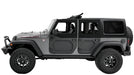 Bestop 51732-17 Upper Fabric Doors - '07-18 Wrangler JK (Front Upper Doors, Black Twill) - Truck Part Superstore