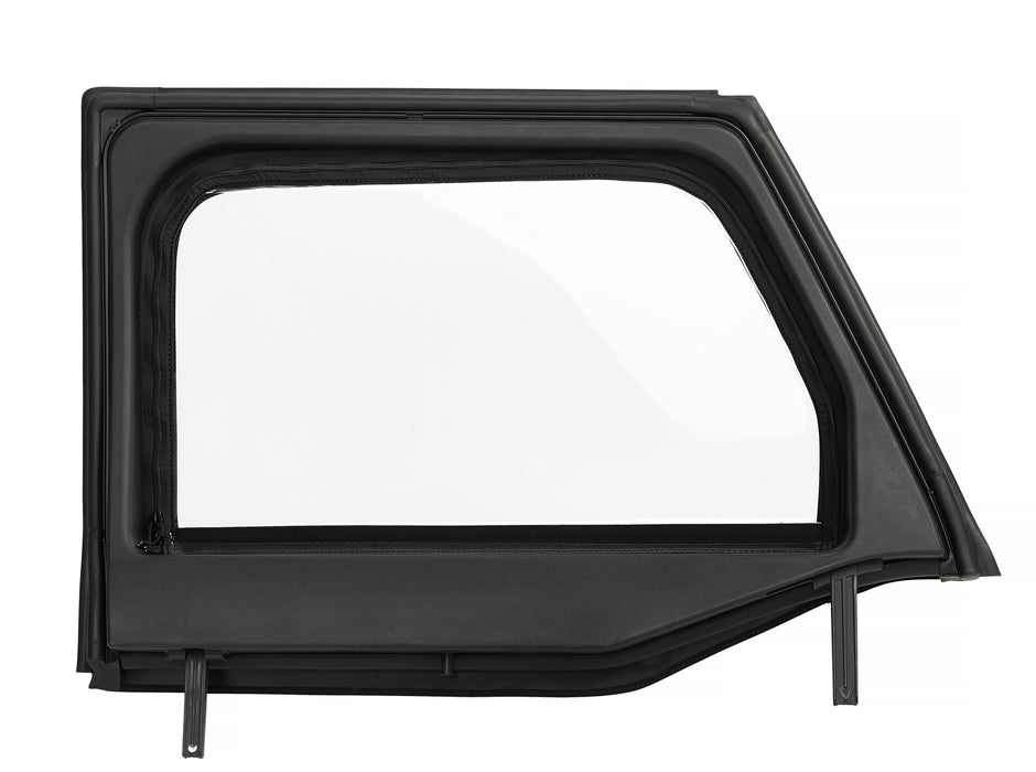 Bestop 51732-17 Upper Fabric Doors - '07-18 Wrangler JK (Front Upper Doors, Black Twill) - Truck Part Superstore
