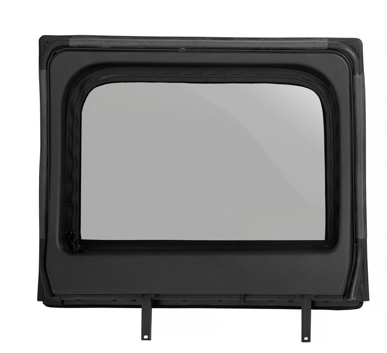 Bestop 51733-17 Upper Fabric Doors - '07-18 Wrangler JK 4-Door (Rear Upper Doors, Black Twill) - Truck Part Superstore