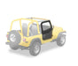 Bestop 51780-01 Upper Fabric Doors - 88-95 Wrangler YJ (Black Crush) - Truck Part Superstore