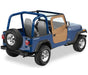 Bestop 51783-37 Full Fabric Doors - '80-86 CJ7 / '87-95 Wrangler YJ (Spice) - Truck Part Superstore