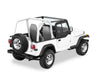 Bestop 51787-15 Upper Door Sliders - '97-06 Wrangler TJ (Black Denim; Dual Sliding Window) - Truck Part Superstore