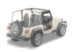 Bestop 51790-15 Upper Fabric Doors - '97-06 Wrangler TJ (Black Denim) - Truck Part Superstore