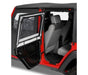 Bestop 51806-17 Element Upper Doors - '07-18 Wrangler JK 4-Door (Rear Doors; Black Twill) - Truck Part Superstore