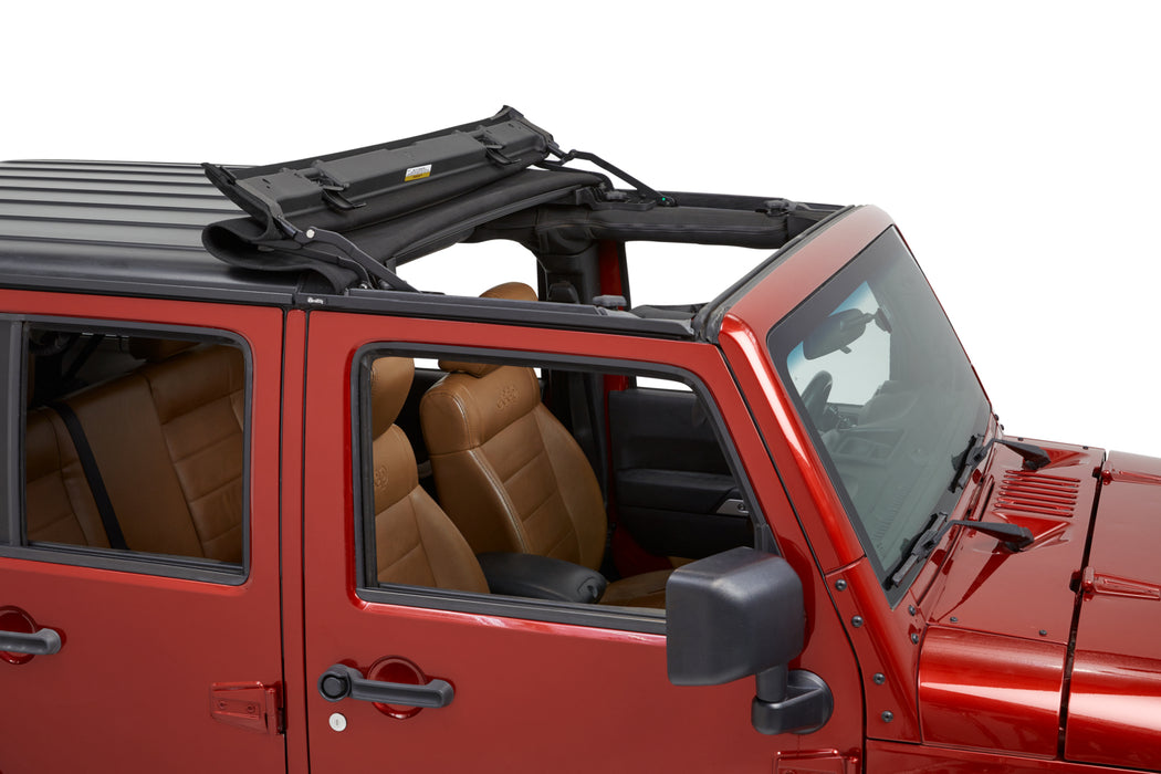 Bestop 52453-17 Sunrider for Hardtop - '07-18 Wrangler JK (Black Twill) - Truck Part Superstore