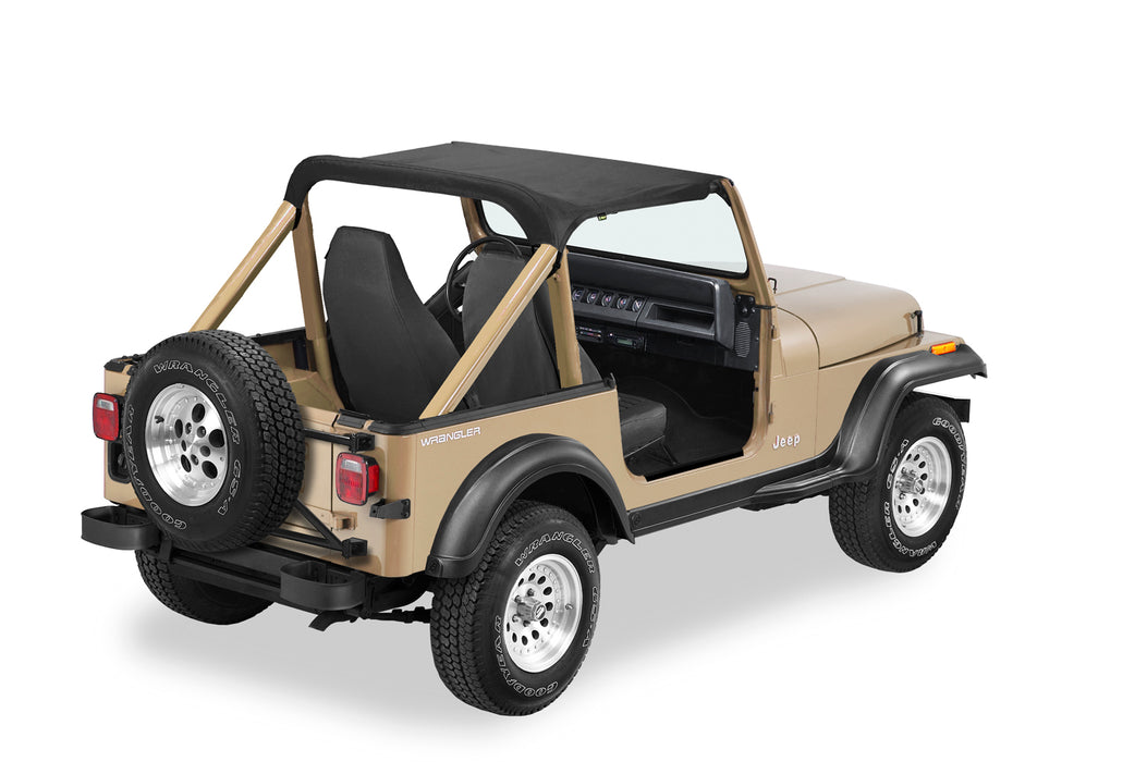 Bestop 52509-15 Strapless Targa Bikini - '87-91 Wrangler YJ (Black Denim) - Truck Part Superstore