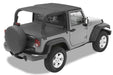 Bestop 52585-35 Header Safari Bikini - '07-09 Wrangler JK 2-Door (Black Diamond) - Truck Part Superstore