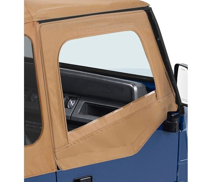 Bestop 53120-37 Fabric Door Skins - '88-95 Wrangler YJ (Spice) - Truck Part Superstore