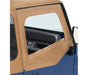 Bestop 53120-37 Fabric Door Skins - '88-95 Wrangler YJ (Spice) - Truck Part Superstore