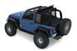 Bestop 53903-35 Halftop Soft Top - '18-23 Wrangler JL 2-Door (Black Diamond) - Truck Part Superstore