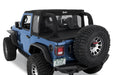 Bestop 53903-35 Halftop Soft Top - '18-23 Wrangler JL 2-Door (Black Diamond) - Truck Part Superstore