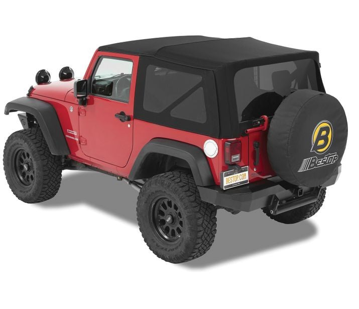 Bestop 54822-17 Supertop - '07-18 Wrangler JK 2-Door (Black Twill) - Truck Part Superstore