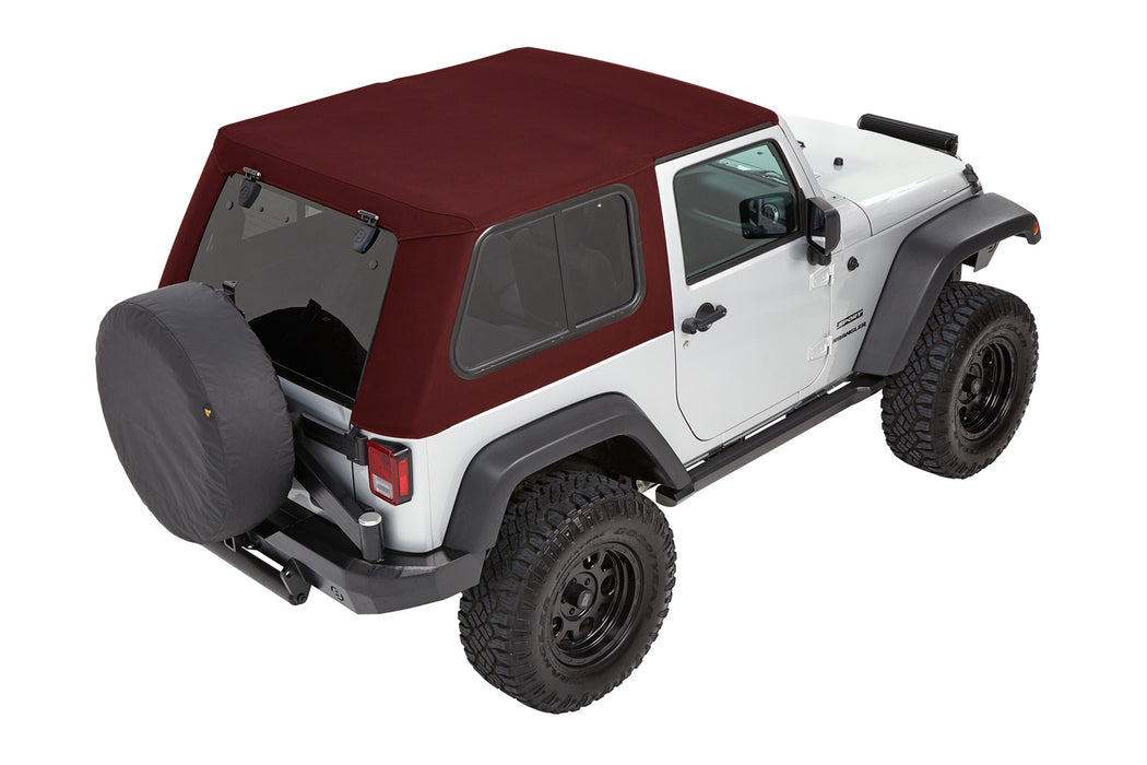 Bestop 54862-68 Trektop Pro - '07-18 Wrangler JK 2-Door (Crushed Red Pepper Twill) - Truck Part Superstore