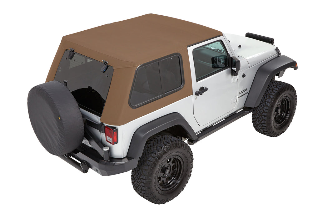 Bestop 54862-71 Trektop Pro - '07-18 Wrangler JK 2-Door (Tan Twill) - Truck Part Superstore