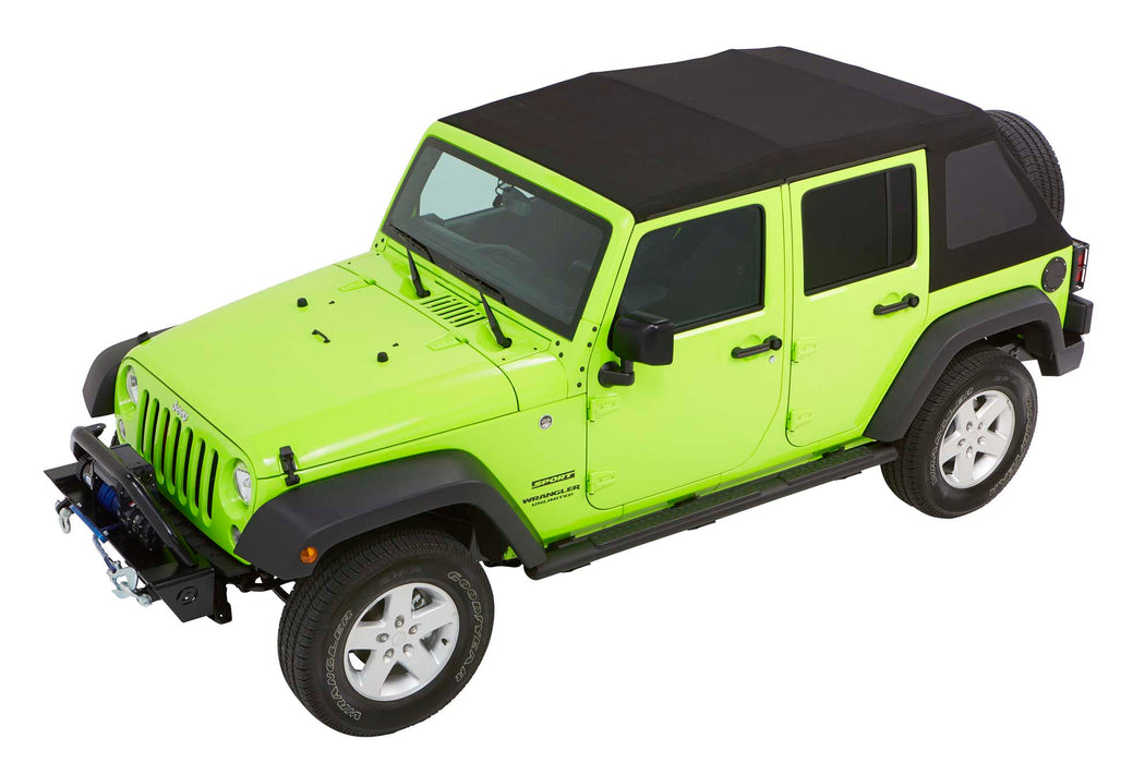 Bestop 54923-35 Trektop Glide - '07-18 Wrangler JK 4-Door (Black Diamond) - Truck Part Superstore