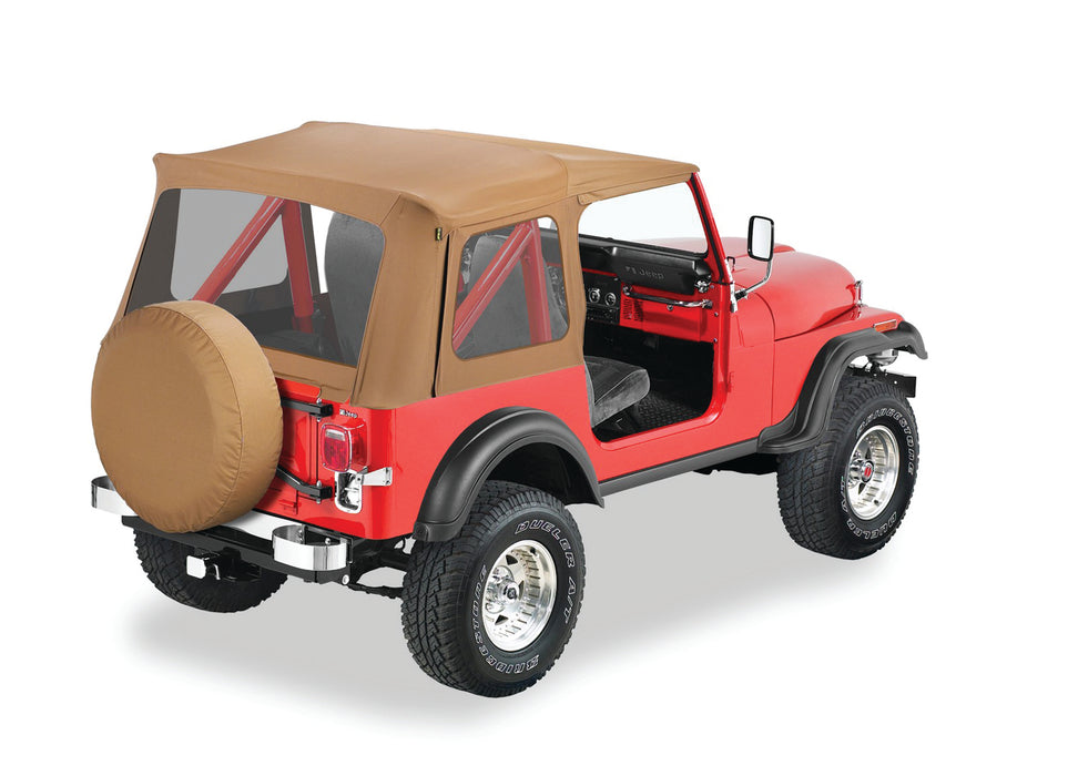 Bestop 55799-37 Supertop Classic Skin - '76-86 CJ7 / '87-95 Wrangler YJ (Spice; Clear Windows) - Truck Part Superstore