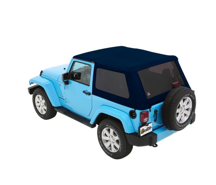 Bestop 56852-69 Trektop - '07-18 Wrangler JK 2-Door (Navy Blue Twill) - Truck Part Superstore