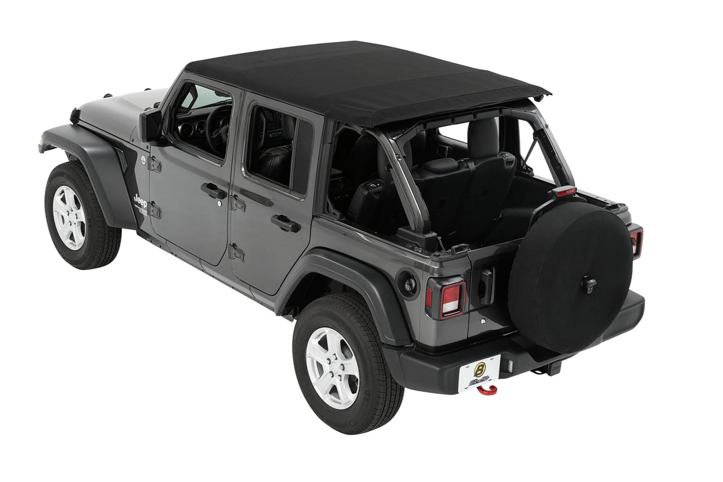 Bestop 56863-17 Trektop - '18-23 Wrangler JL 4-Door (Black Twill) - Truck Part Superstore