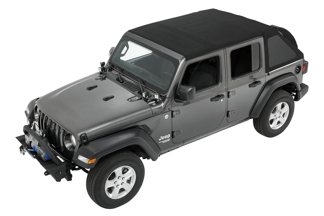 Bestop 56863-17 Trektop - '18-23 Wrangler JL 4-Door (Black Twill) - Truck Part Superstore