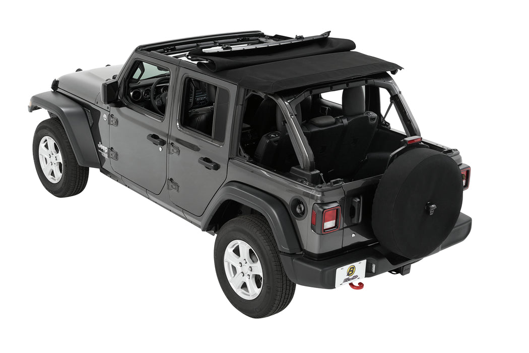 Bestop 56863-17 Trektop - '18-23 Wrangler JL 4-Door (Black Twill) - Truck Part Superstore