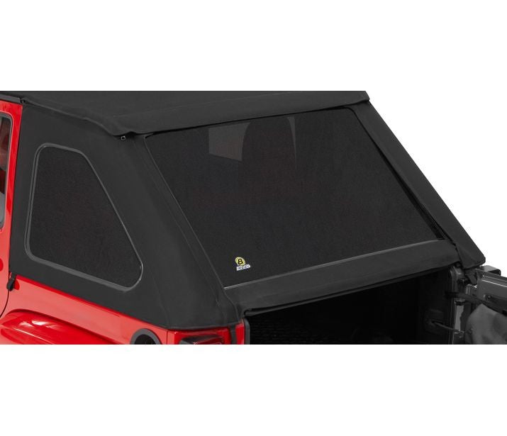 Bestop 58423-17 Window Set - '07-18 Wrangler JK 4-Door (Black Twill) - Truck Part Superstore