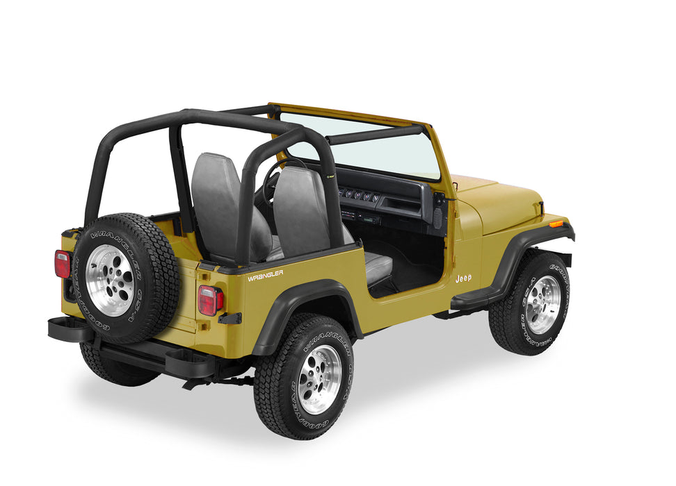 Bestop 80009-15 Sport Bar Cover - '92-95 Wrangler YJ (Black Denim) - Truck Part Superstore