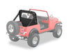 Bestop 80028-15 Windjammer - '80-83 CJ5 / '80-86 CJ7 / '87-95 Wrangler YJ (Black Denim) - Truck Part Superstore