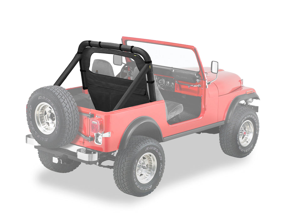 Bestop 80028-15 Windjammer - '80-83 CJ5 / '80-86 CJ7 / '87-95 Wrangler YJ (Black Denim) - Truck Part Superstore