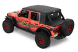 Bestop 80100-35 Halftop Conversion Kit - '18-23 Wrangler JL 4-Door (Black Diamond) - Truck Part Superstore