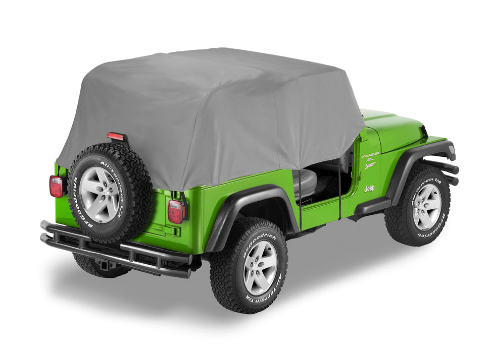 Bestop 81037-09 All Weather Trail Cover - '97-06 Wrangler TJ Exc. Unlimited (Charcoal / Gray) - Truck Part Superstore