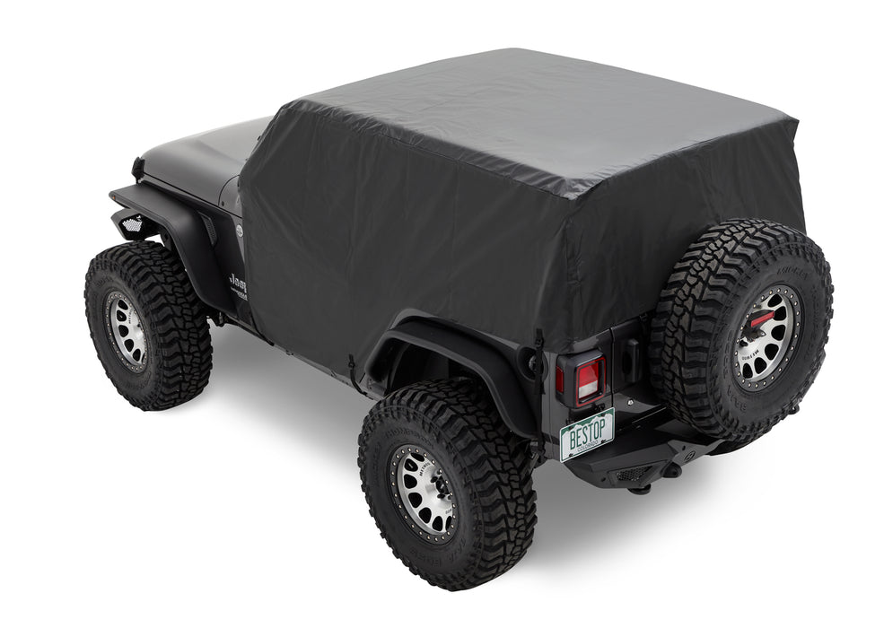 Bestop 81044-01 All Weather Trail Cover - '07-18 Wrangler JK / '18-22 JL 2-Door (Black) - Truck Part Superstore