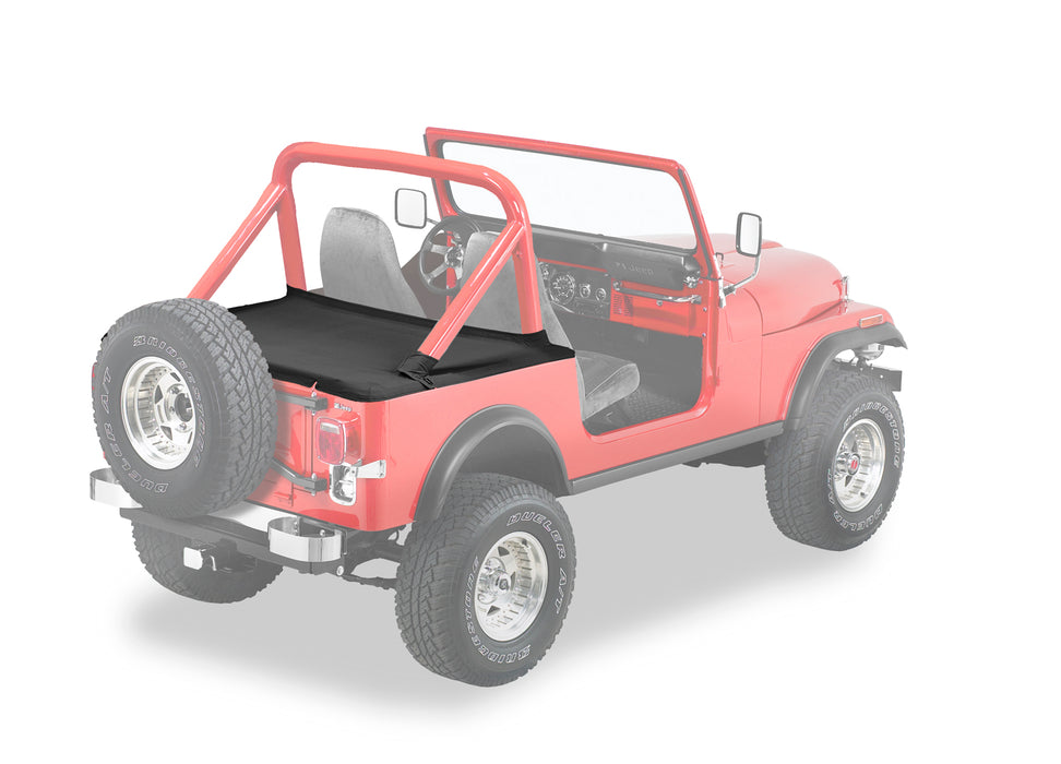 Bestop 90005-01 Duster Deck Cover - '80-86 CJ7 / '87-91 Wrangler YJ (Black Crush) - Truck Part Superstore
