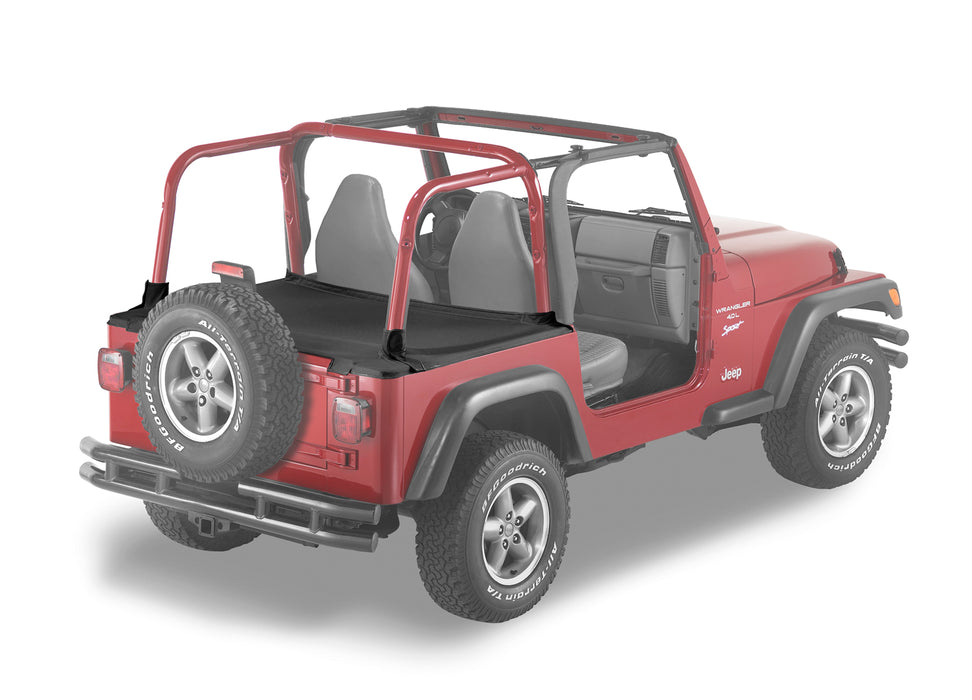 Bestop 90011-15 Duster Deck Cover - '97-02 Wrangler TJ (Black Denim) - Truck Part Superstore