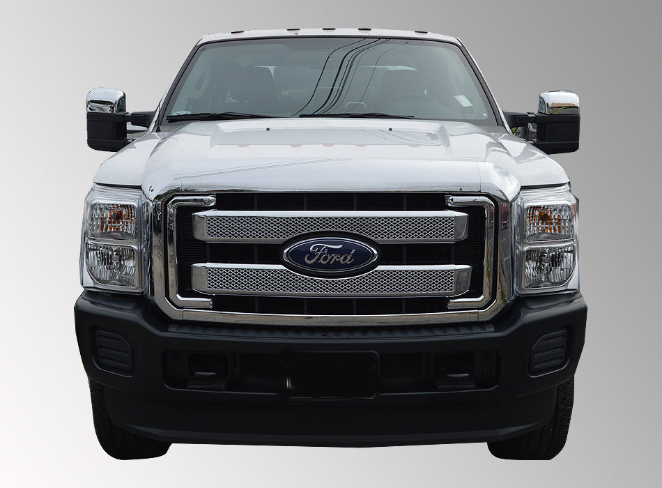 Black Horse Off Road BH-ABS469 Chrome ABS Tape-On Fits work truck with vertical bars - Truck Part Superstore