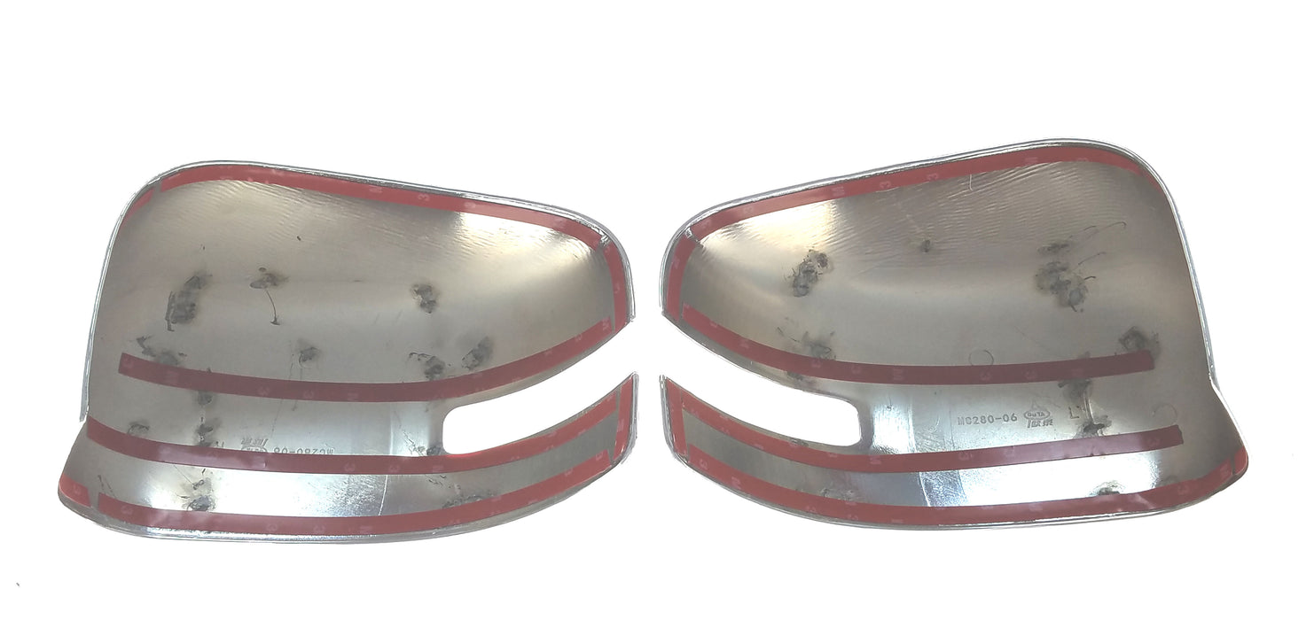 Black Horse Off Road BH-MC280 Chrome ABS Tape-On W/SIGNAL TOP COVER - Truck Part Superstore