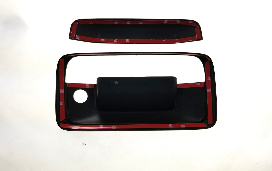 Black Horse Off Road BH-TG6157BLK Gloss Black ABS Tape-On With keyhole, without camera - Truck Part Superstore