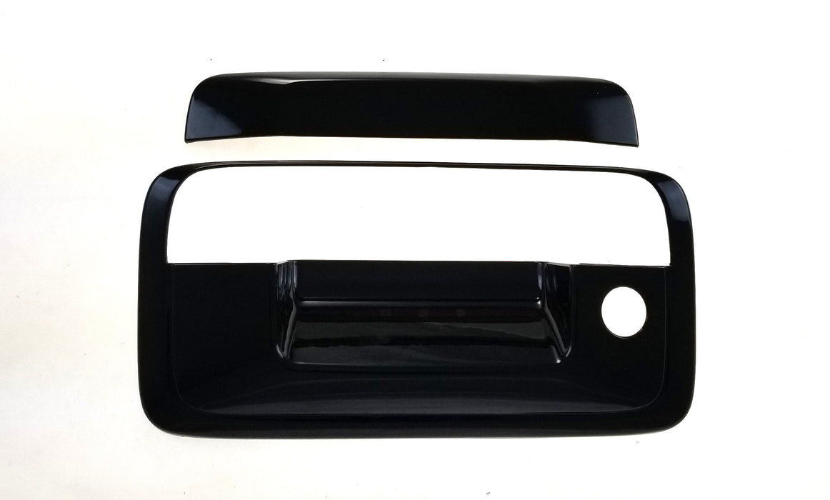 Black Horse Off Road BH-TG6157BLK Gloss Black ABS Tape-On With keyhole, without camera - Truck Part Superstore