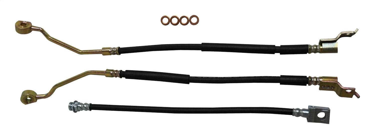 Crown Automotive Jeep Replacement BHK5 Brake Hose Kit; Incl. Hoses/Rear Hose To Axle And 4 Brake Hose Washers; - Truck Part Superstore