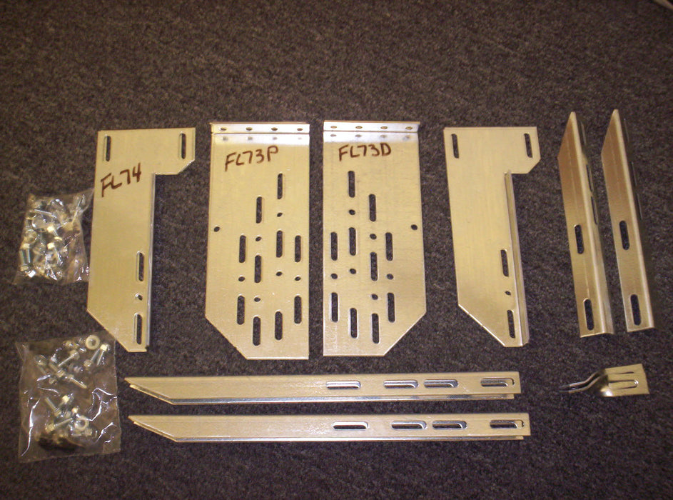 Owens Products BK189 Running Board Mounting Bracket Kit For 3119-01 (Must Order Separately) 99-07 Silverado/Sierra Heavy Gauge Steel Silver Owens Products - Truck Part Superstore
