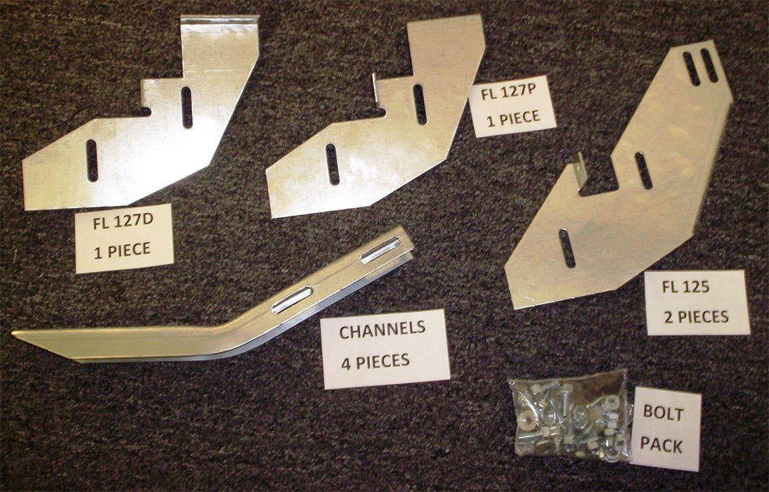 Owens Products BK225 Running Board Mounting Bracket Glastep Custom Fiberglass 05-08 Chevrolet Uplander 05-07 Buick Terraza 121 Inch Heavy Gauge Steel Silver Owens Products - Truck Part Superstore