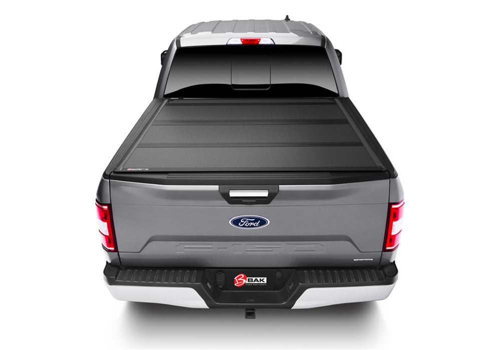 Bak Industries 448339 BAKFlip MX4 Hard Folding Truck Bed Cover-Matte Finish-2021-2022 Ford F-150 5ft. 7in. Bed (Includes Lightning) - Truck Part Superstore