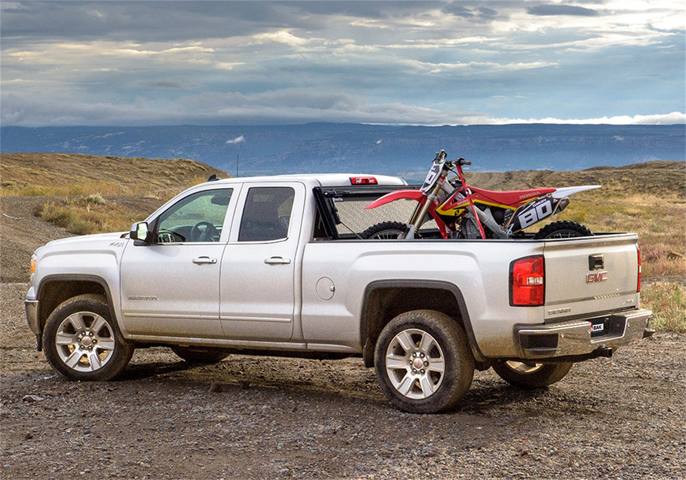Bak Industries 772121 BAKFlip F1 14-18 (19 Leg/Lim) Silv/Sierra 1500/15-19 2500HD/3500HD 6ft.6in. - Truck Part Superstore