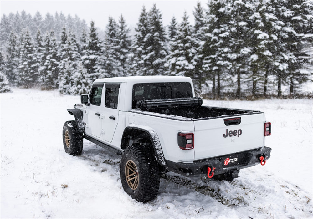 Bak Industries 80701 Revolver X4s Hard Rolling Truck Bed Cover-2020-2022 Jeep Gladiator 5ft. Bed - Truck Part Superstore