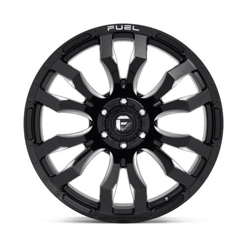 Fuel 1PC D67318901750 D673 18X9 8X170 GL-BLK-MIL 01MM - Truck Part Superstore