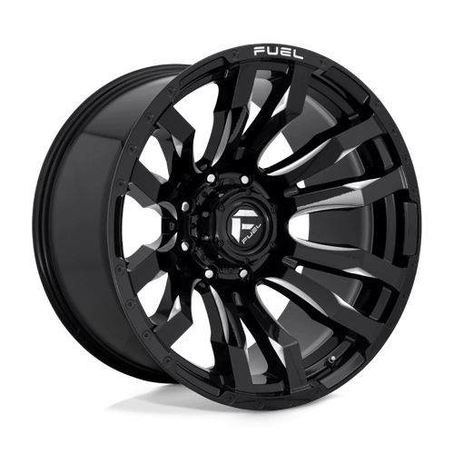 Fuel 1PC D67322201747 D673 22X12 8X170 GL-BLK-MIL -44MM - Truck Part Superstore