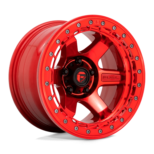Fuel 1PC D12317908945 D123 17X9 6X135 GL-RED GL-RED-RG -15MM - Truck Part Superstore