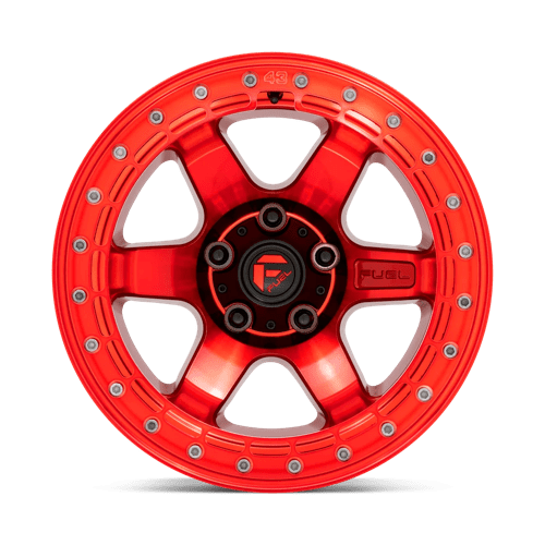 Fuel 1PC D12317908445 D123 17X9 6X5.5 GL-RED GL-RED-RG -15MM - Truck Part Superstore