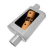 Gibson Performance Exhaust BM0104 MWA Offset/Offset Oval Muffler; Stainless - Truck Part Superstore