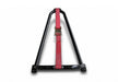 N-Fab BM1TCRD Gloss Black Bed Mounted Tire Carrier with Red Strap - Truck Part Superstore