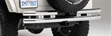 Smittybilt JB44-RHS Tubular Bumper Rear W/Hitch 87-06 Wrangler YJ/TJ/LJ Stainless Steel Smittybilt - Truck Part Superstore